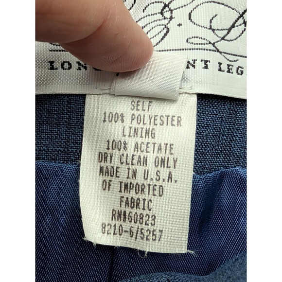 LEL Long Elegant Legs Blue Dress Suit Career Business Women's 10 Vintage NOS - Picture 5 of 10